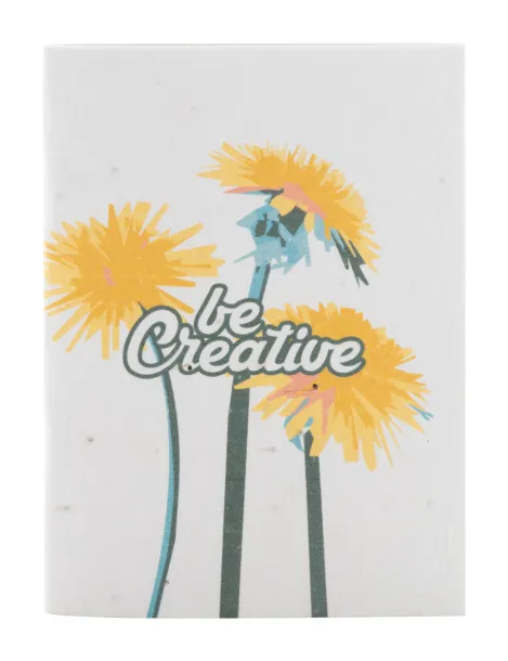 CreaNote Plus A6 Seed personalizirani notes s papirom sa sjemenkama Bijela