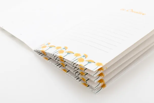 CreaNote Plus A6 Seed personalizirani notes s papirom sa sjemenkama Bijela