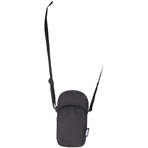Ross GRS recycled phone pouch Heather Charcoal
