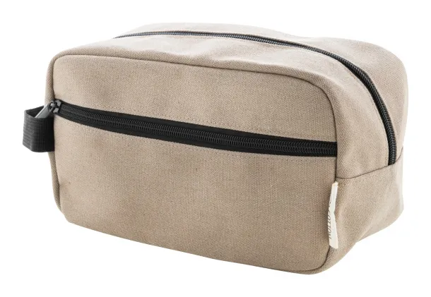 Rebyss Beauty recycled canvas cosmetic bag Beige