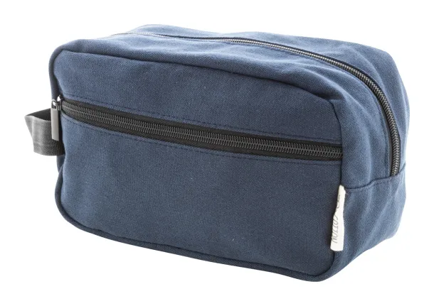 Rebyss Beauty recycled canvas cosmetic bag Dark blue
