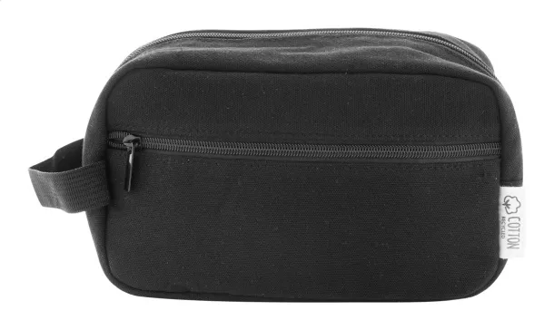 Rebyss Beauty recycled canvas cosmetic bag Black