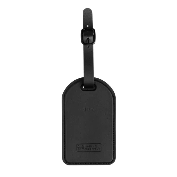 Globetrack RCSrPolyester luggage tag with worldwide locating - XD Collection Black 