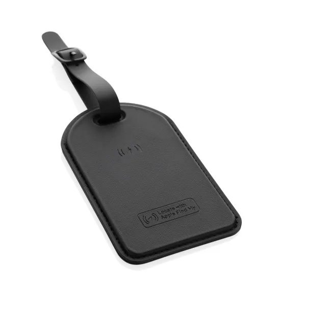Globetrack RCSrPolyester luggage tag with worldwide locating - XD Collection Black 