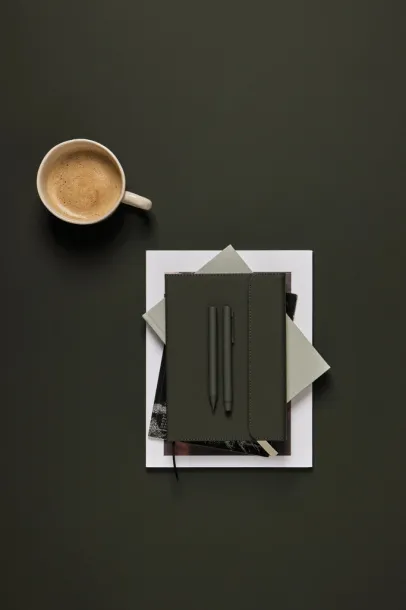  VINGA Baltimore GRS certified paper & PU notebook - Vinga Zelena