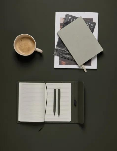  VINGA Baltimore GRS certified paper & PU notebook - Vinga Zelena