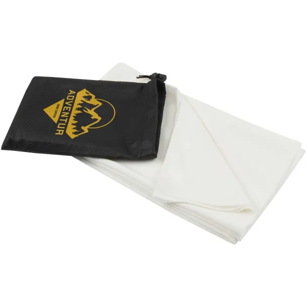 Lucas RPET sport towel 70x140 cm White