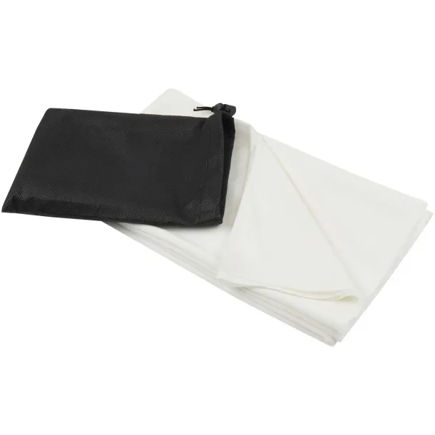 Lucas RPET sport towel 70x140 cm White