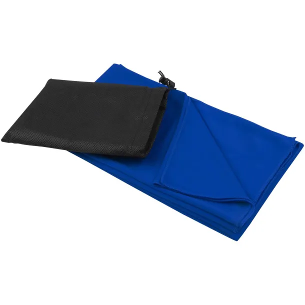 Lucas RPET sportski ručnik, 70x140 cm - 140 g/m² Kraljevski plava