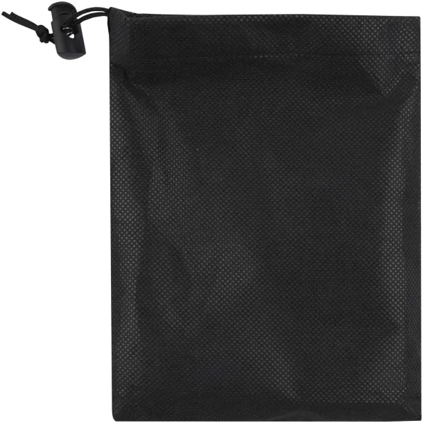 Lucas RPET sportski ručnik, 70x140 cm Solid black