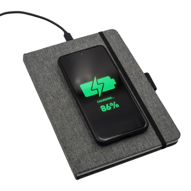 BARTISI notebook with wireless charger Grey