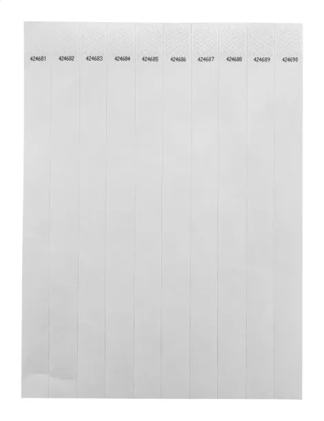 Wristvek tyvek wristbands (10 pcs) White
