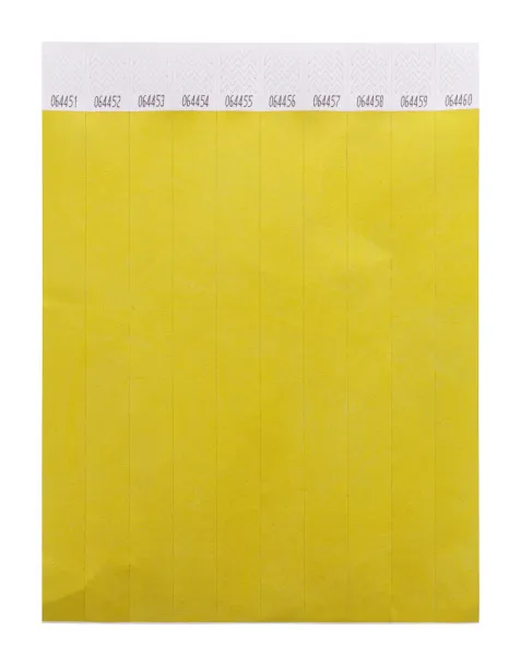 Wristvek tyvek wristbands (10 pcs) Yellow