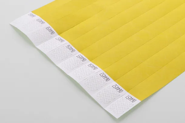 Wristvek tyvek wristbands (10 pcs) Yellow
