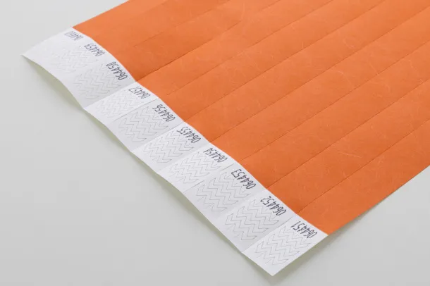 Wristvek tyvek wristbands (10 pcs) Orange