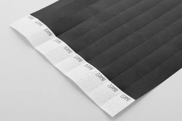 Wristvek tyvek wristbands (10 pcs) Black