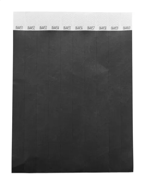 Wristvek tyvek wristbands (10 pcs) Black