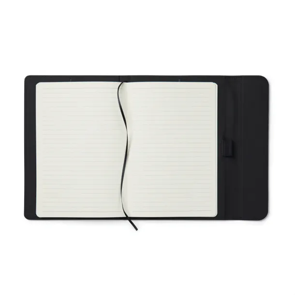  VINGA Baltimore GRS certified paper & PU notebook - Vinga black 