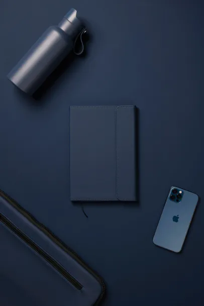  VINGA Baltimore GRS certified paper & PU notebook - Vinga navy