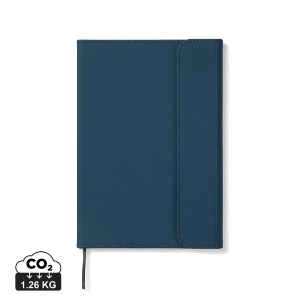  VINGA Baltimore GRS certified paper & PU notebook - Vinga navy