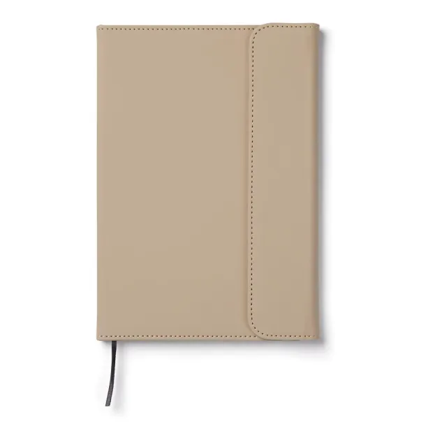  VINGA Baltimore GRS certified paper & PU notebook - Vinga greige