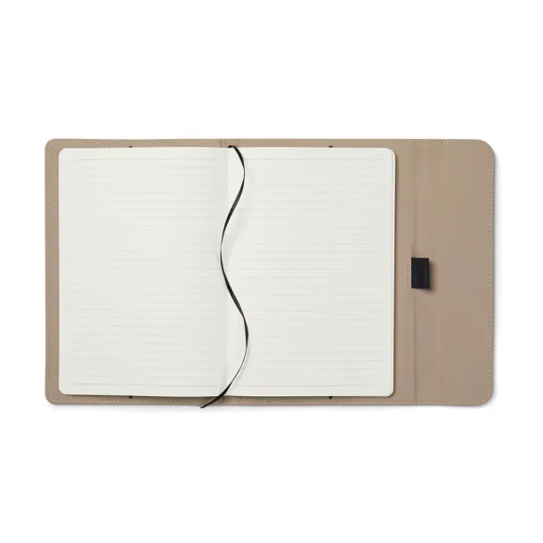  VINGA Baltimore GRS certified paper & PU notebook - Vinga greige
