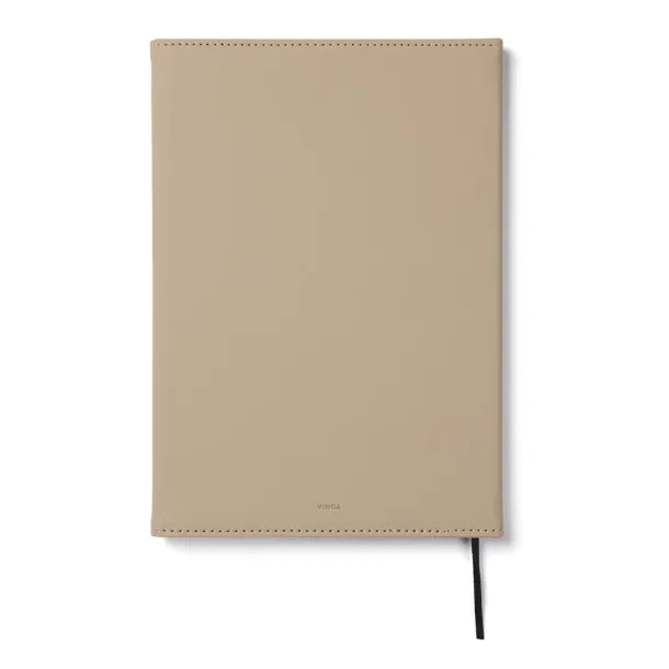  VINGA Baltimore GRS certified paper & PU notebook - Vinga greige