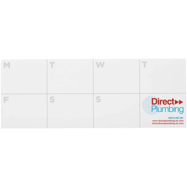 Sticky-Mate® recycled sticky notes with printed planner White