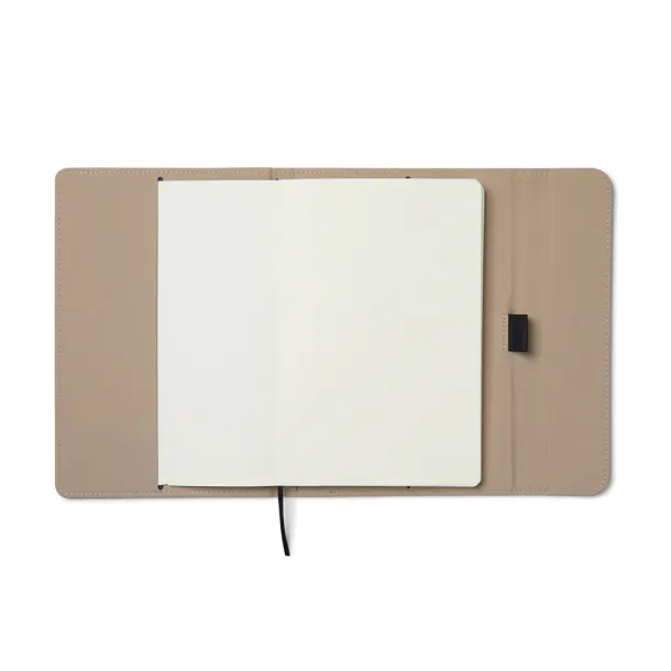  VINGA Baltimore GRS certified paper & PU notebook - Vinga greige