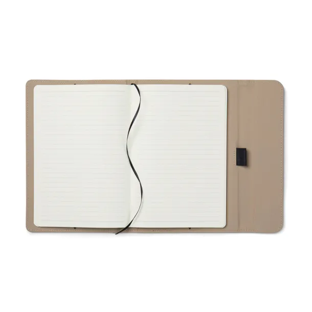  VINGA Baltimore GRS certified paper & PU notebook - Vinga greige