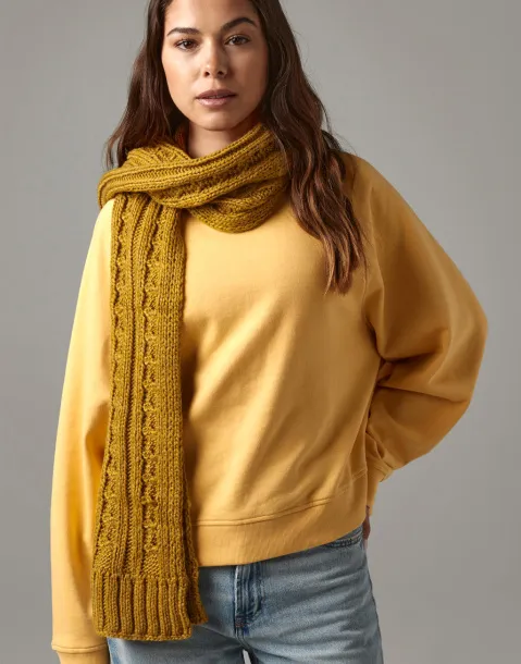  Cable Knit Melange Scarf - Beechfield