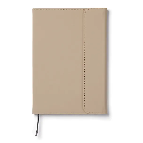  VINGA Baltimore GRS certified paper & PU notebook - Vinga greige
