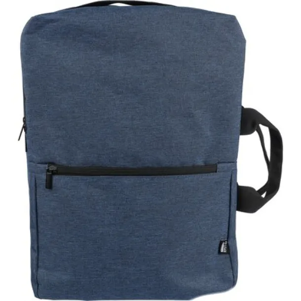  RPET laptop backpack 15" navy blue