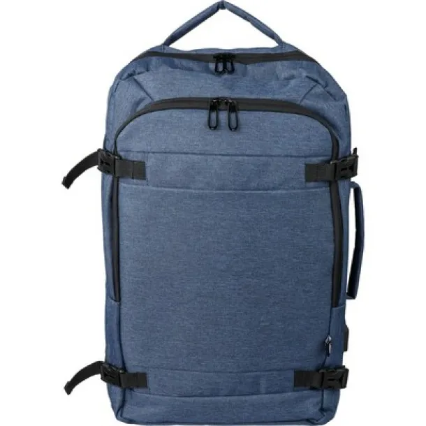  RPET laptop backpack 17" navy blue