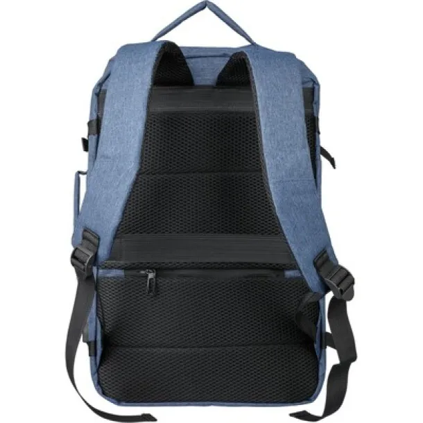  RPET laptop backpack 17" navy blue