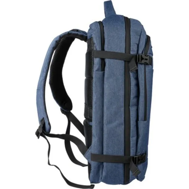  RPET laptop backpack 17" navy blue