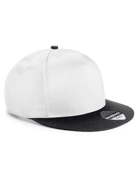  Youth Size Snapback - Beechfield Bijela Black