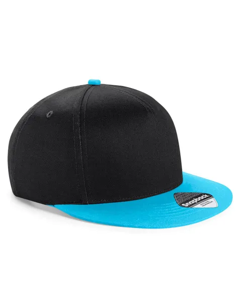  Youth Size Snapback - Beechfield Black Surf Blue