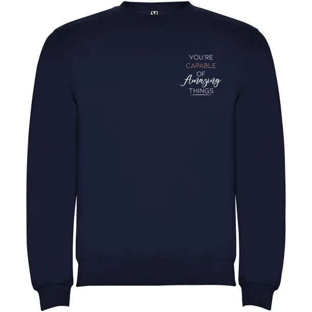 Clasica unisex crewneck sweater - Roly Mornarski plava