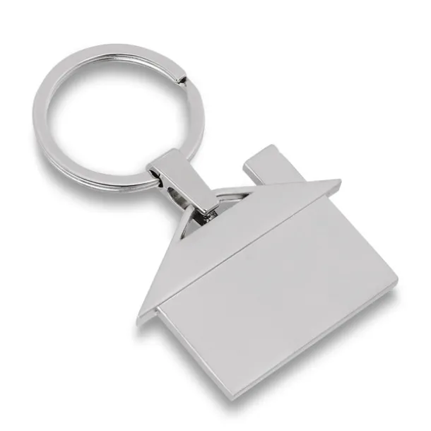 HOUSE RING key ring Silver