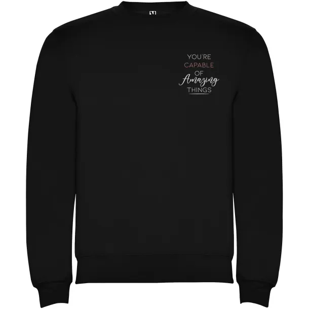 Clasica unisex sportski pulover, 280 g/m² - Roly Crna