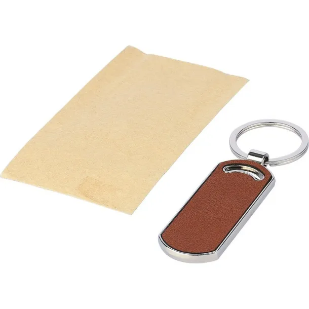  Privjesak od reciklirane kože brown