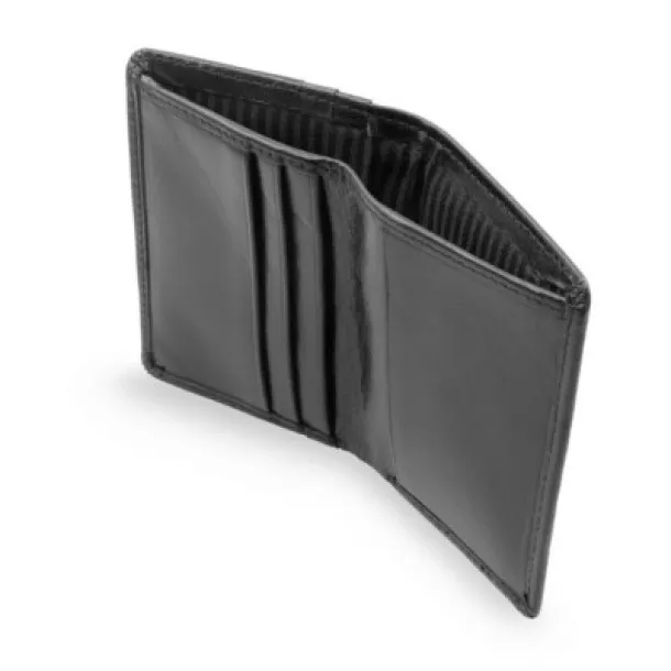 Henrye Leather wallet Exclusive Collection, credit card holder, RFID protection Crna