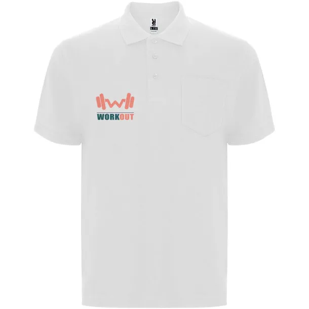 Centauro Premium unisex kratka polo majica, 220 g/m² - Roly Bijela
