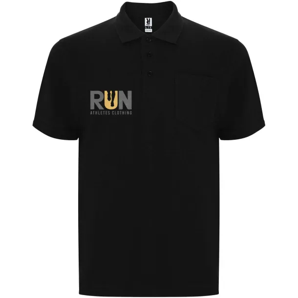 Centauro Premium unisex kratka polo majica, 220 g/m² - Roly Crna