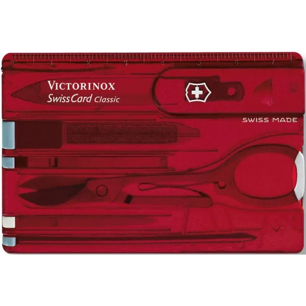 Victorinox SwissCard Classic Multifunkcionalni alat Crvena