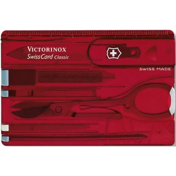 Victorinox SwissCard Classic Multitool Crvena