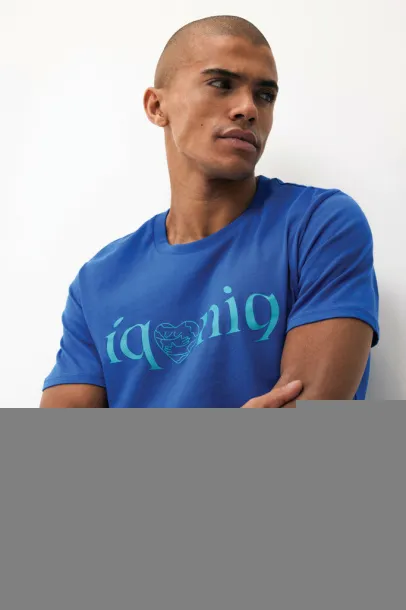 Iqoniq Brett unisex kratka majica od recikliranog pamuka - iqoniq blue 
