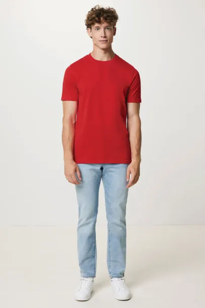 Iqoniq Brett unisex kratka majica od recikliranog pamuka - iqoniq Red 