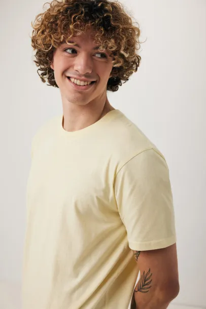 Iqoniq Brett recycled cotton t-shirt - iqoniq cream yellow 